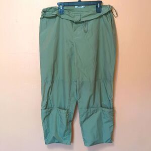 Hanscool by Yu Qian Korean luxury trousers baggy ankle pockets L
